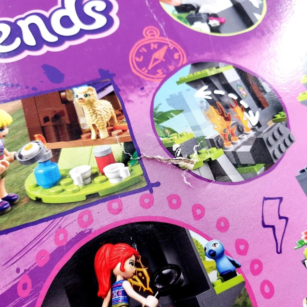 LEGO FRIENDS: Alpaca Mountain Jungle Rescue 41432 DAMAGED CRUSHED BOX New Sealed